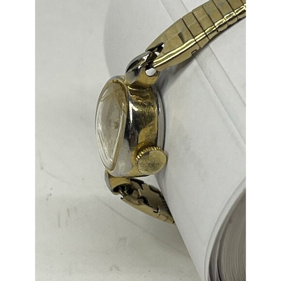 Vintage Caravelle Ladies Manual Wind Watch Working Gold Tone Made In Hong Kong - Picture 5 of 13